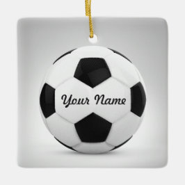 voetbal Persoonlijke naamdecor Keramisch Ornament
