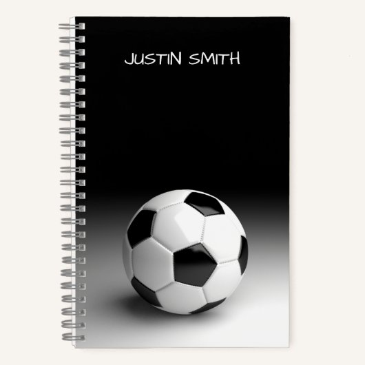 Voetbal Persoonlijke Notitieboek (Voorkant)