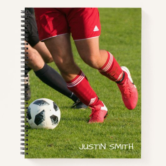 Voetbal Persoonlijke Notitieboek (Voorkant)