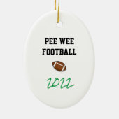 Voetbal Persoonlijke Team Speler Sporten Keramisch Ornament (Achterkant)