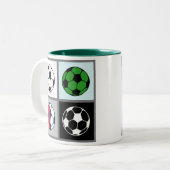 voetbal Pictogram Mok (Voorkant links)