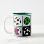 voetbal Pictogram Mok (Links)