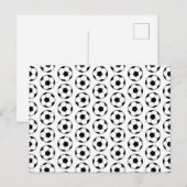 Voetbal-pictogrammen - ACHTERGRONDKLEUR Briefkaart (Voorkant / Achterkant)