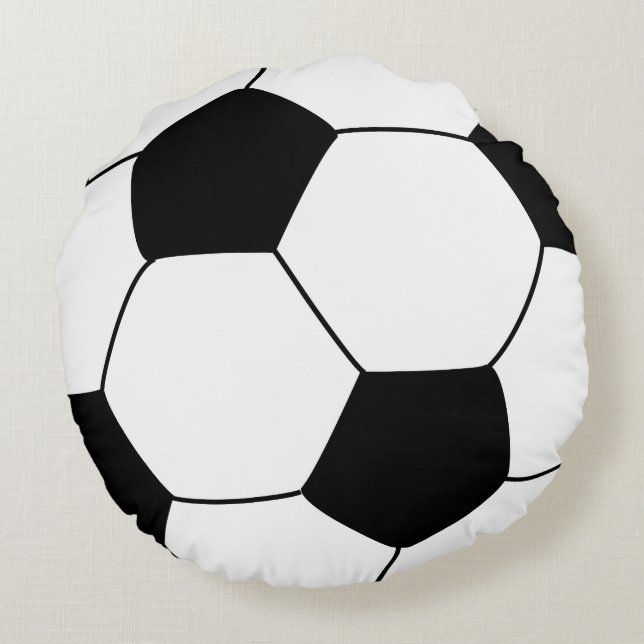 Voetbal Pillow Rond Kussen (Achterkant)