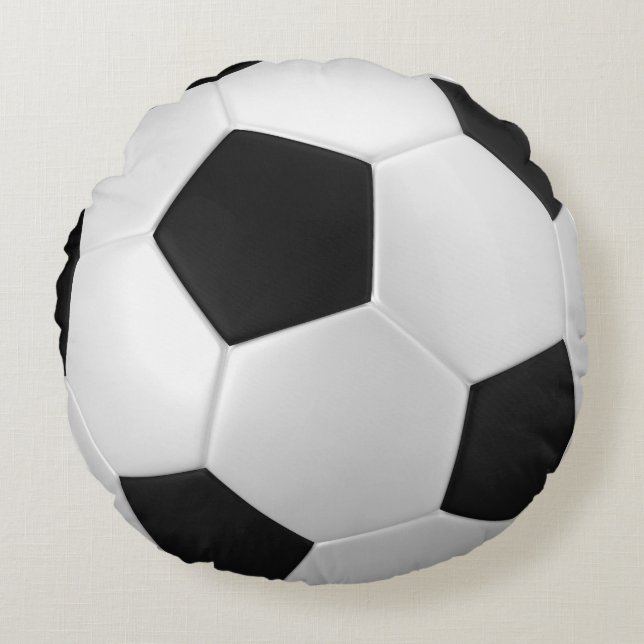 voetbal Pillow Rond Kussen (Voorkant)