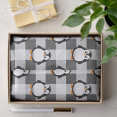 Voetbal Plaid Pattern in zwart wit en grijs Tissuepapier (Geschenk)