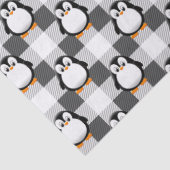 Voetbal Plaid Pattern in zwart wit en grijs Tissuepapier (Detail)