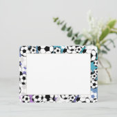 Voetbal Plat Kaart Bedankt (Staand voorkant)