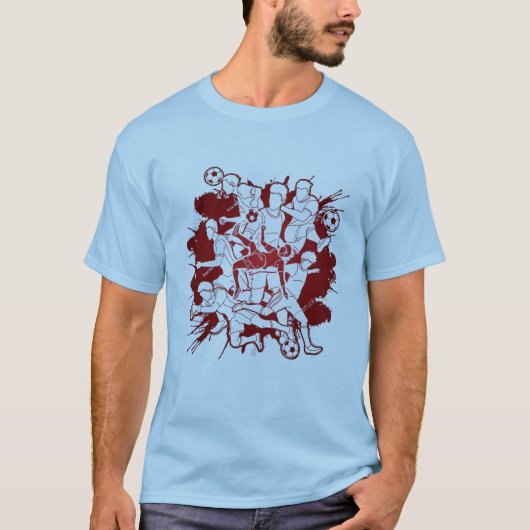 Voetbal Play T-Shirt Ontwerp (Voorkant)