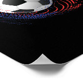 Voetbal Player Coach Fan Sports  Mannen Poster (Hoek)