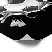 Voetbal Player Coach Fan Sports  Mannen Poster (Hoek)