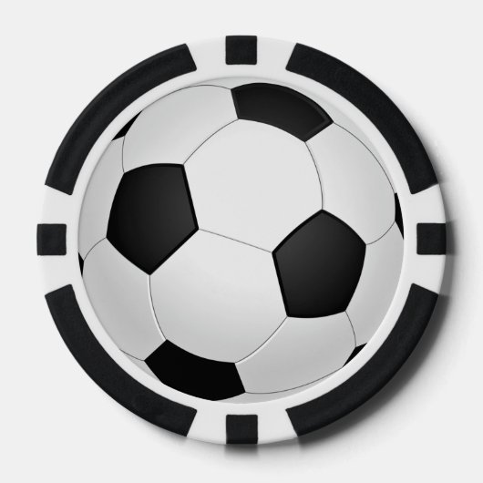 Voetbal Poker Chips Football Gift (Voorkant)