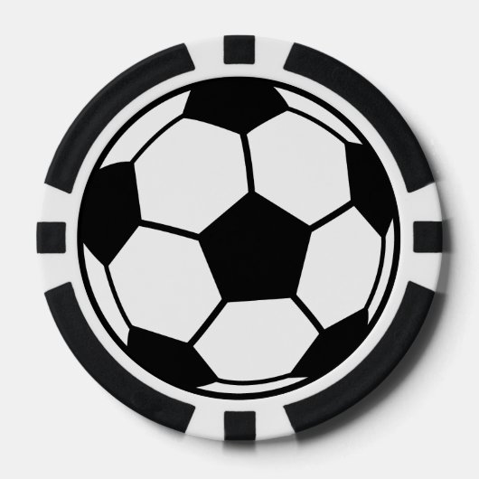 Voetbal Pokerchips (Voorkant)