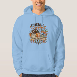 Voetbal, Pompoenen, en Herfststemming Hoodie