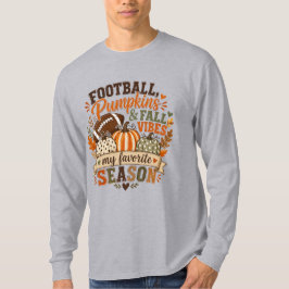 Voetbal, Pompoenen, en Herfststemming T-shirt