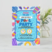 Voetbal Pool Party Verjaardag Kaart (Staand voorkant)