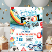 Voetbal Pool verjaardagsfeestje Kaart