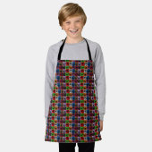 Voetbal Pop Art, Kinder Full Print Schort (Gedragen)
