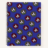 Voetbal Pop Art Notitieboek (Voorkant)