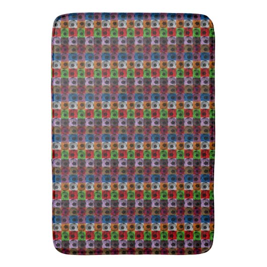 Voetbal Pop Art Pattern Badmat (Voorkant Verticaal)