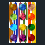 Voetbal Pop Art Poster Brazilië 2014<br><div class="desc">Soccer pop art poster voor ventilatoren van brandstof over de hele wereld. Dream van het winnen van de beker in Brazilië in 2014. U kunt het poster ook supersize of een kleinere grootte van het poster kiezen.</div>