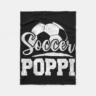 Voetbal Poppi Voetbal Speler Spel Dag Vader &# s  Fleece Deken