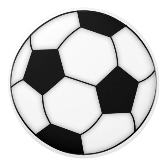 Voetbal Porcelain Knobs Keramische Knop (Voorkant)