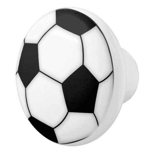 Voetbal Porcelain Knobs Keramische Knop (Rechts)
