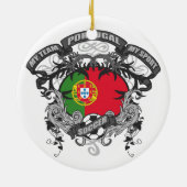 Voetbal Portugal Keramisch Ornament (Achterkant)