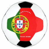 Voetbal Portugese vlag (Voorkant)