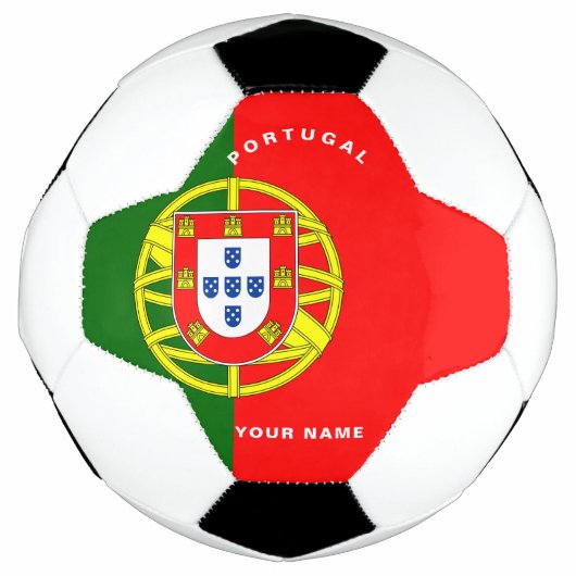 Voetbal Portugese vlag (Voorkant)