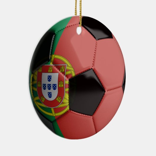 Voetbal Portugese vlag Keramisch Ornament (Rechts)