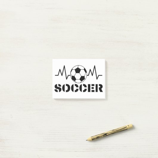 Voetbal Post-it® Notes (Op bureau)
