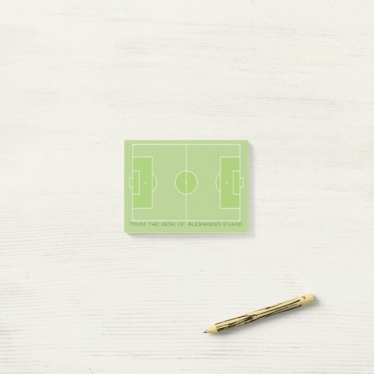 Voetbal Post-it® Notes (Op bureau)