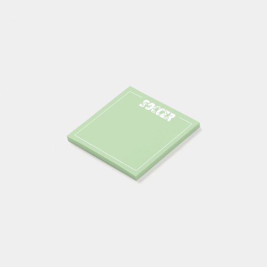 Voetbal  post-it® notes (Schuin)