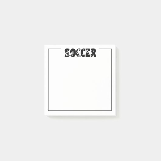 Voetbal post-it® notes (Voorkant)