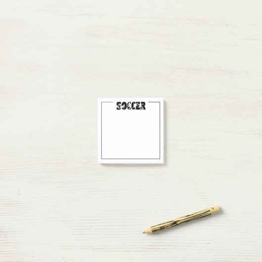 Voetbal  post-it® notes (Op bureau)