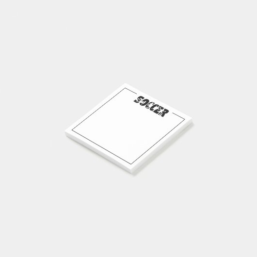 Voetbal post-it® notes (Schuin)