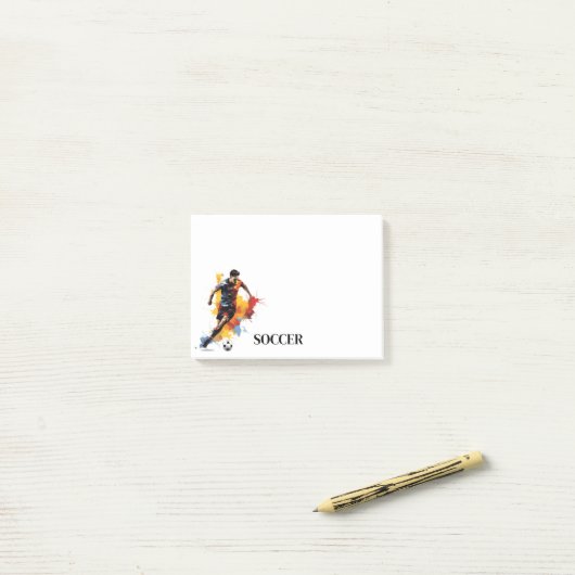 Voetbal Post-it® Notes (Op bureau)