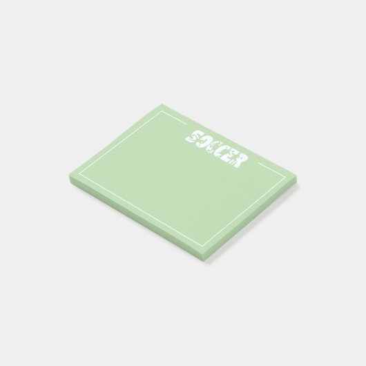 Voetbal  post-it® notes (Schuin)