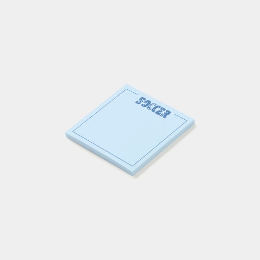 Voetbal  post-it® notes (Schuin)
