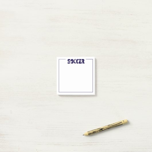 Voetbal post-it® notes (Op bureau)