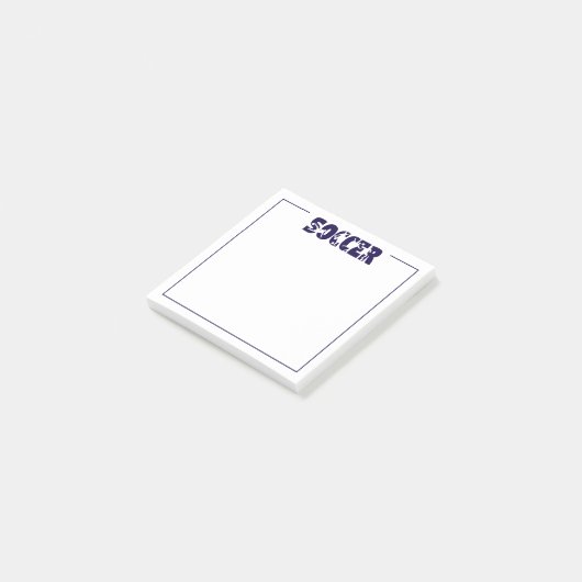 Voetbal post-it® notes (Schuin)