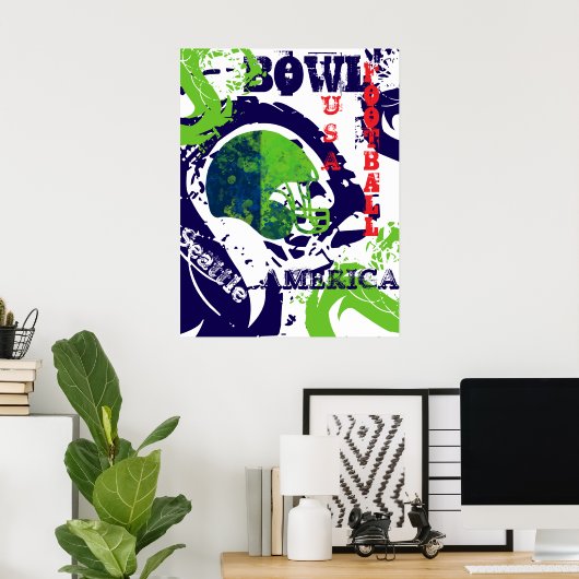 VOETBAL POSTER (Thuiskantoor)