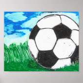 Voetbal Poster, 10 x 8 inch Poster (Voorkant)