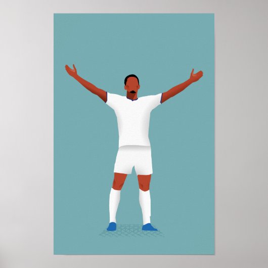 Voetbal Poster voor verjaardagsviering (Voorkant)