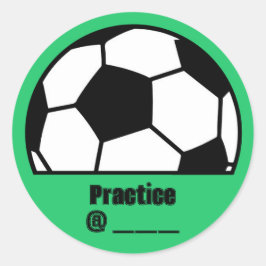 Voetbal Praktijk Tijd Sticker