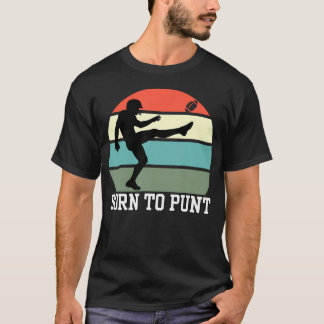 Voetbal Punter Geboren Om Voetballen Te Trappen Gr T-shirt