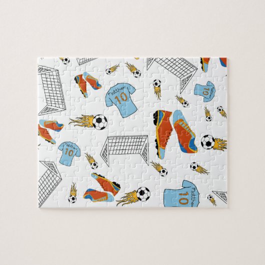 Voetbal puzzel (Horizontaal)