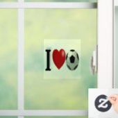 Voetbal Raamsticker (Huis)